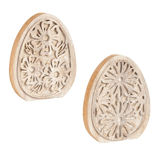 Wood Easter Egg Tabletop Decor