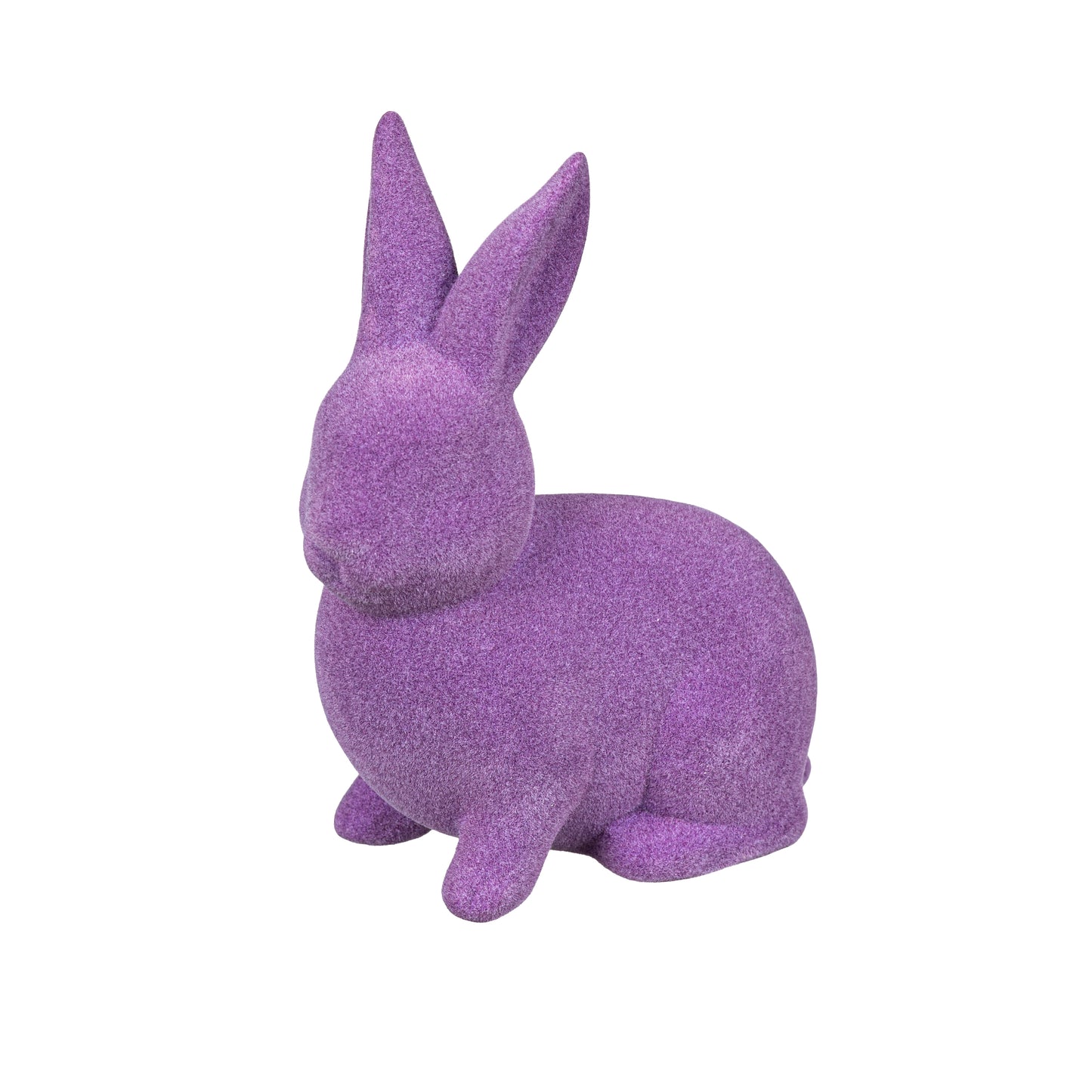 Flocked Bunny Blooms Tabletop Decor
