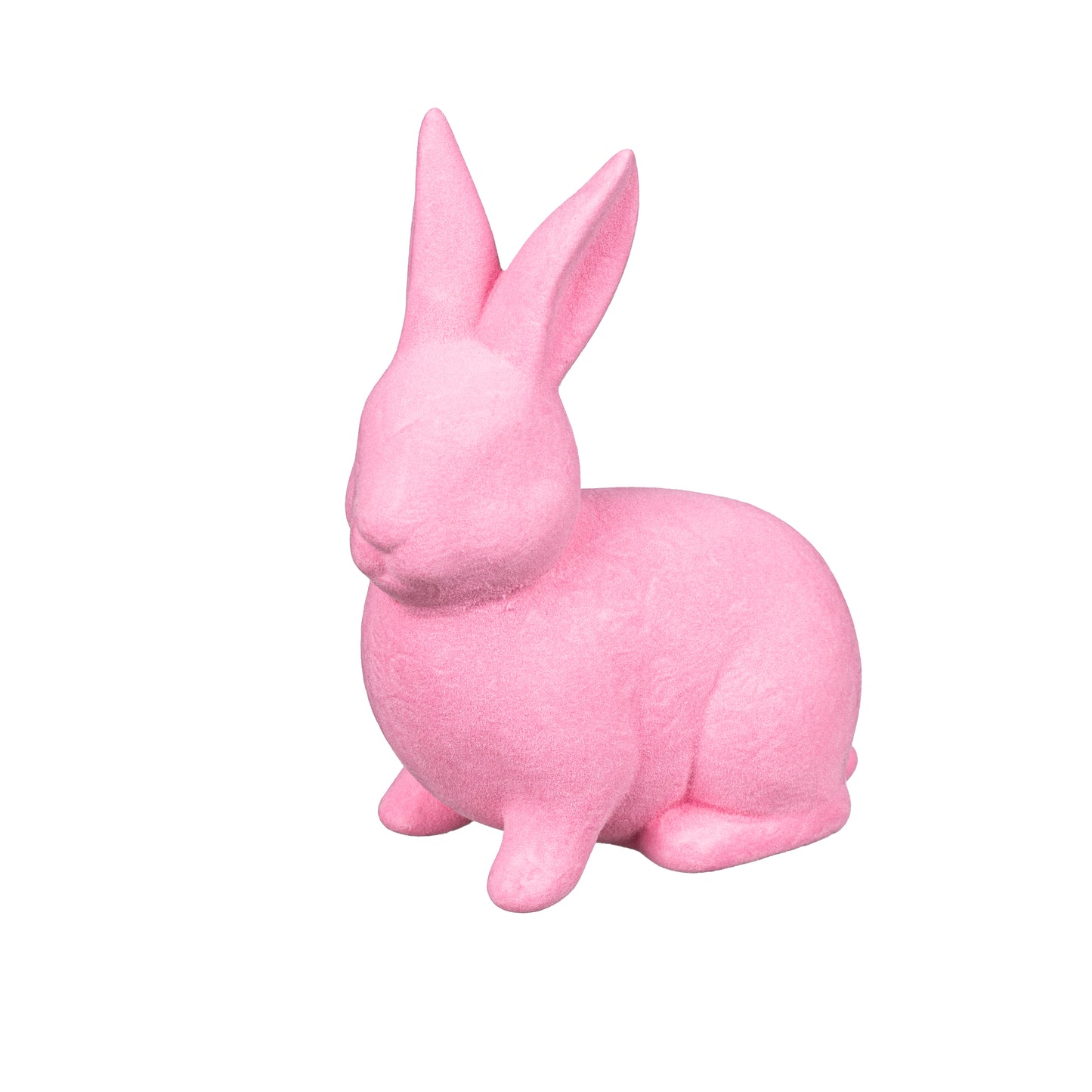 Flocked Bunny Blooms Tabletop Decor