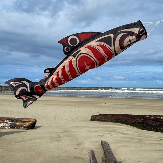 48" Totem Salmon Windsock