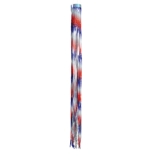 Patriotic Holographic Mylar Windsock