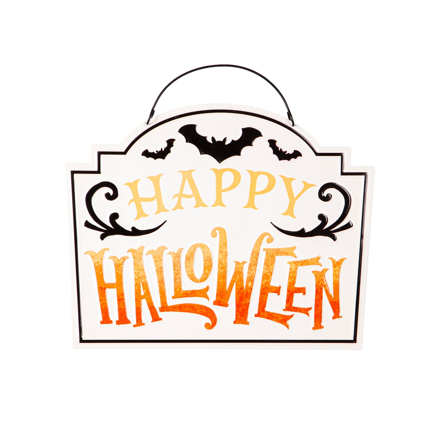 Halloween Welcome Metal Sign