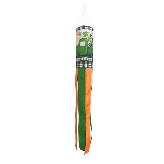 St Pat's Pickup Windsock; Polyester 6"x40"L
