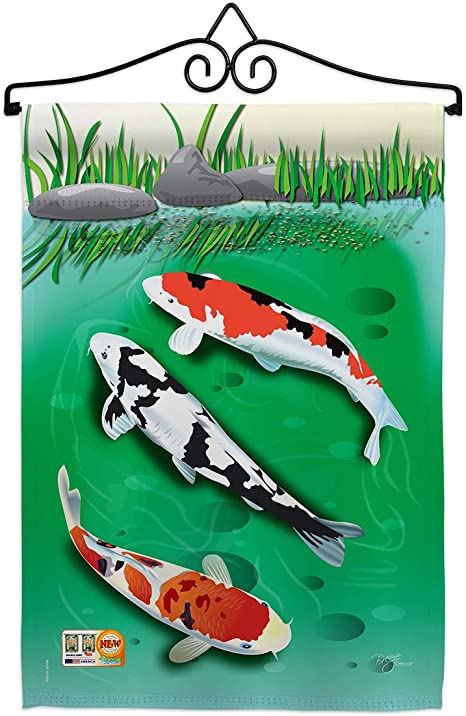 Koi Fish House Flag