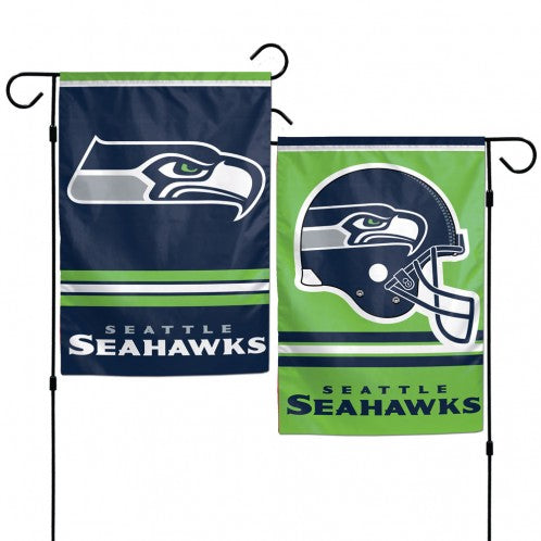 Seattle Seahawks Double Sided Vertical Garden Flag; Polyester