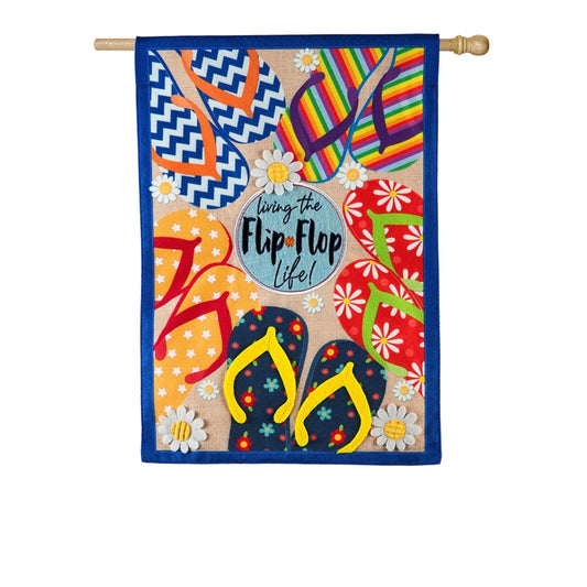 Flip Flop Life House Flag