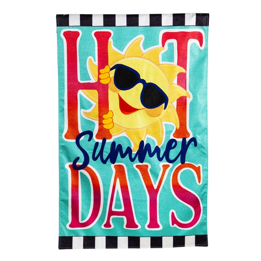 HOT Summer Days Sun House Flag