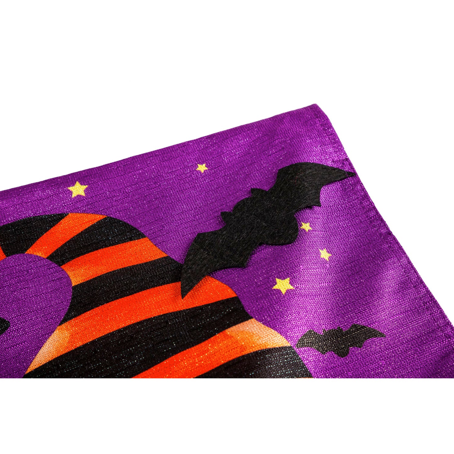 Halloween Gnome Printed House Flag; Linen Textured Polyester 28"x44"
