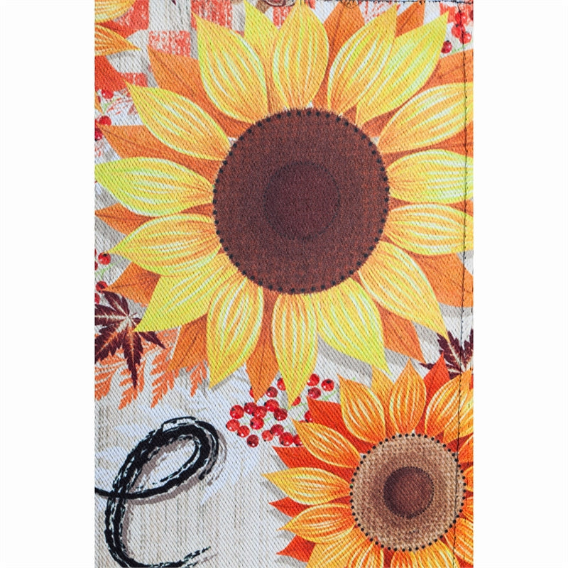 Give Thanks Printed Suede House Flag; Polyester