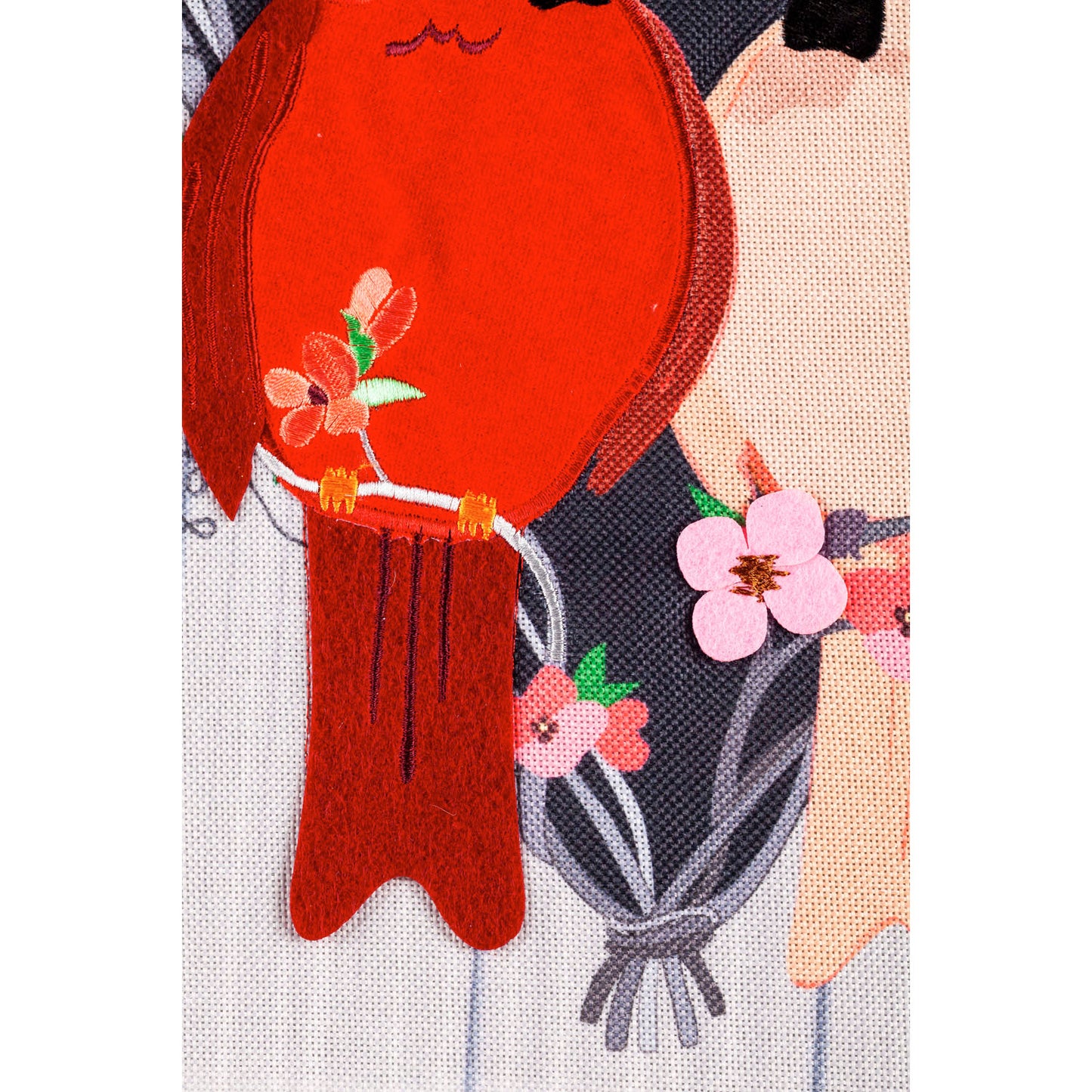 Cardinal Couple Printed Burlap Garden Flag; Polyester 12.5"x18"