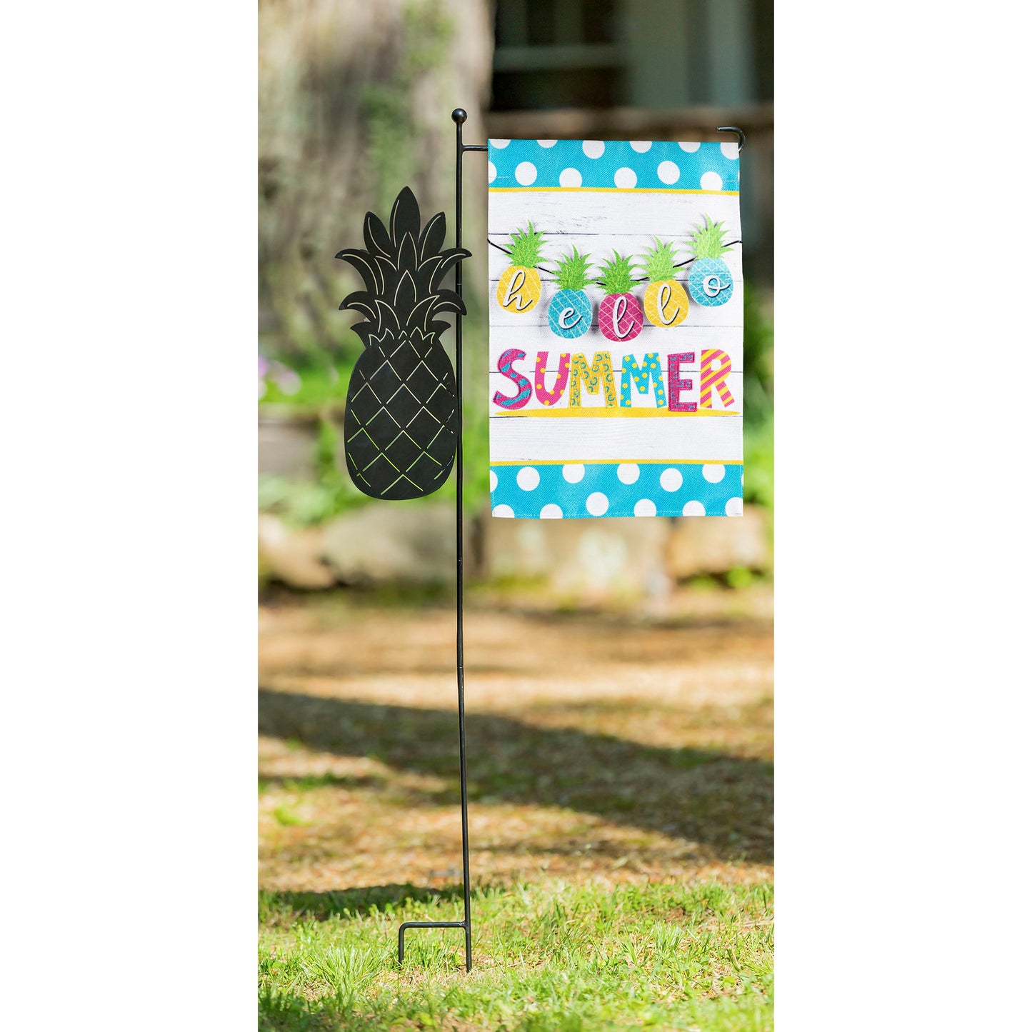 Hello Summer Pineapple Garden Flag