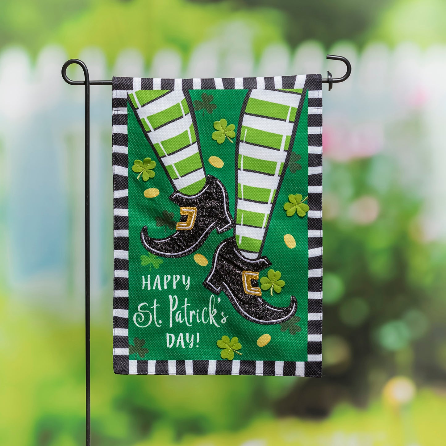 Dancing Heels St Patrick's Day Garden Flag