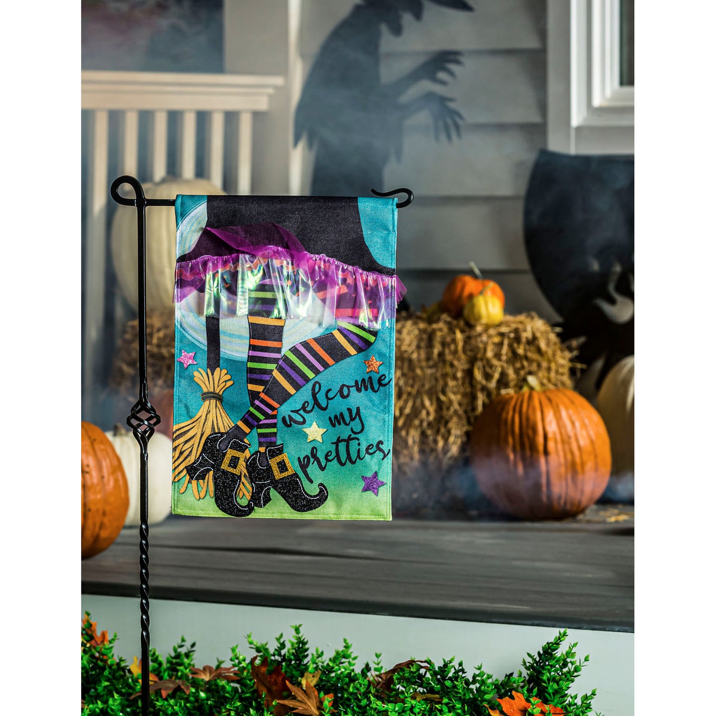 My Pretties Burlap Garden Flag; Polyester 12.5"x18"