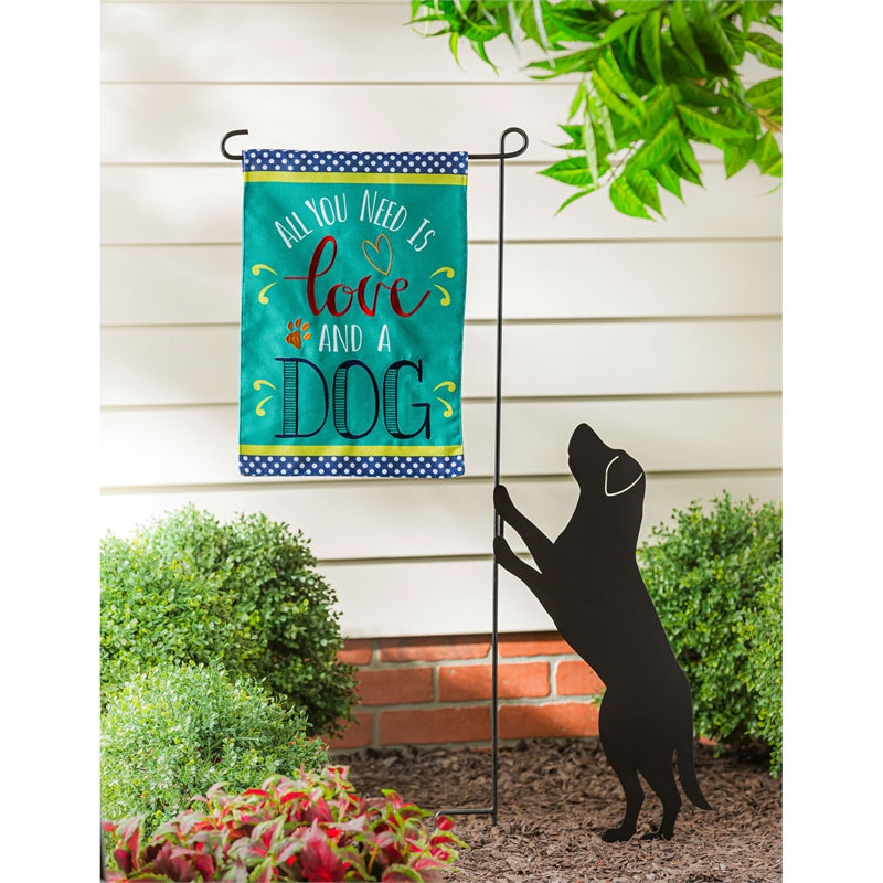 All You Need is Love & a Dog Garden Flag