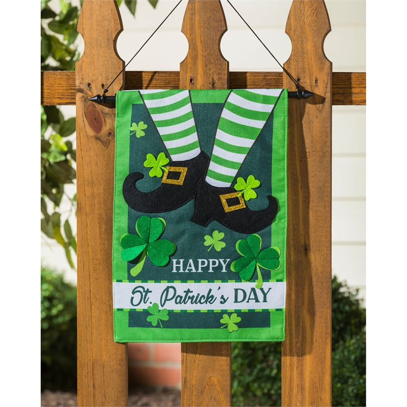 Leprechaun Shoes Seasonal Garden Flag