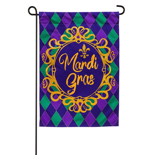 Celebrate Mardi Gras Garden Flag