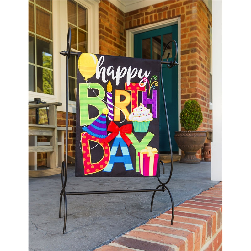 Happy Birthday Garden Flag