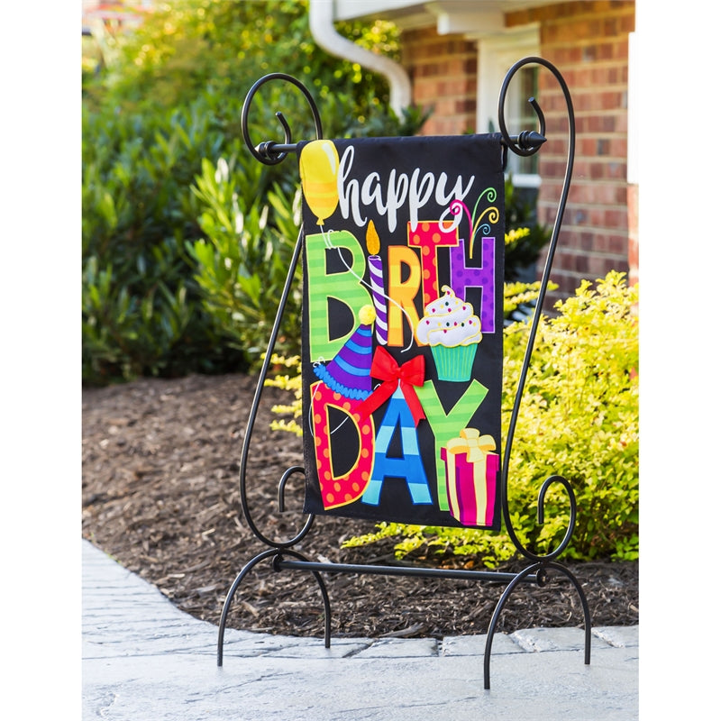 Happy Birthday Garden Flag