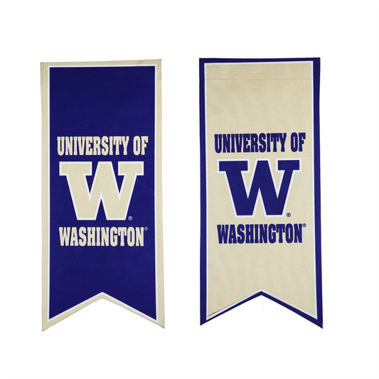 12.5"x28" University of Washington Huskies Printed Tapestry Garden Flag