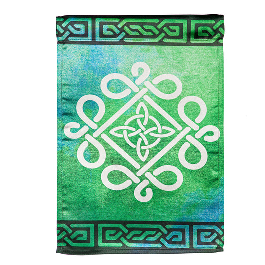 Celtic Green Lustre Garden Flag
