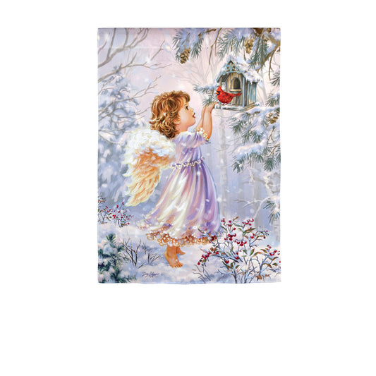 Little Joy Printed Suede Garden Flag; Polyester 12.5"x18"