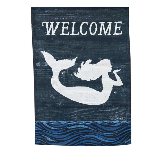 Driftwood Coast Mermaid Garden Flag