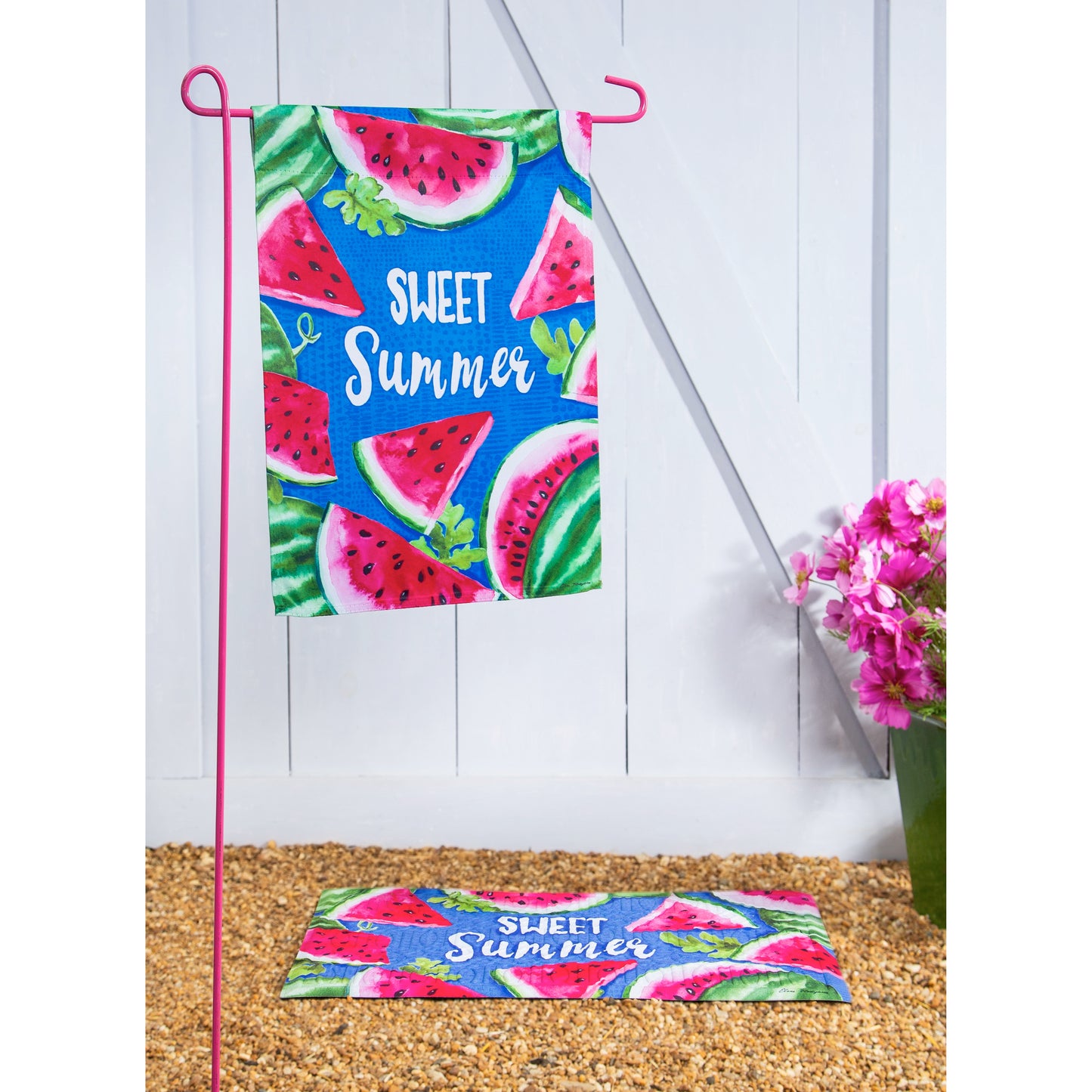 Sweet Summer Watermelon Garden Flag