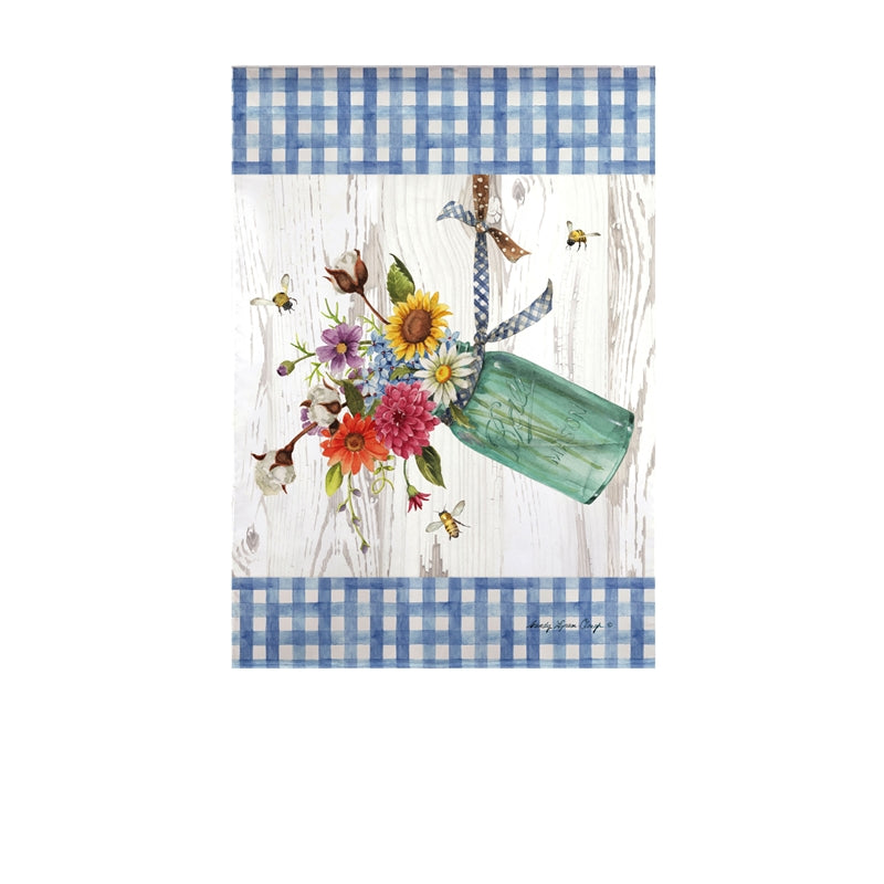 Indigo Farm Bouquet Garden Flag
