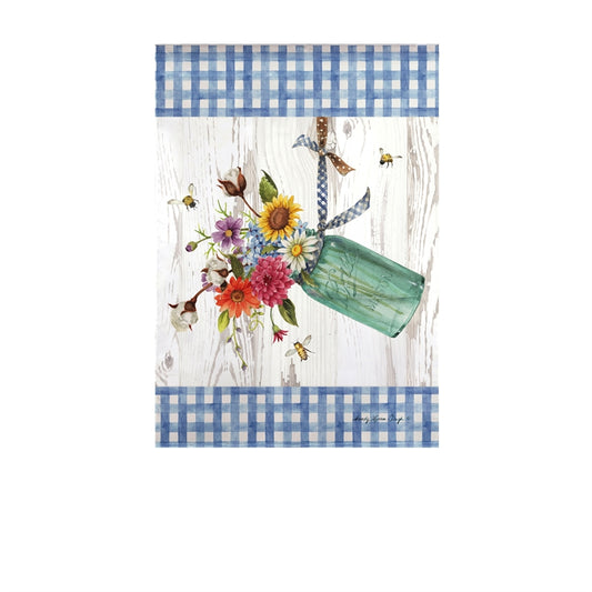 Indigo Farm Bouquet Garden Flag