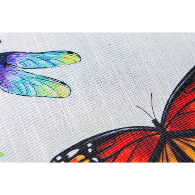 Butterfly & Dragonfly Wreath Garden Flag