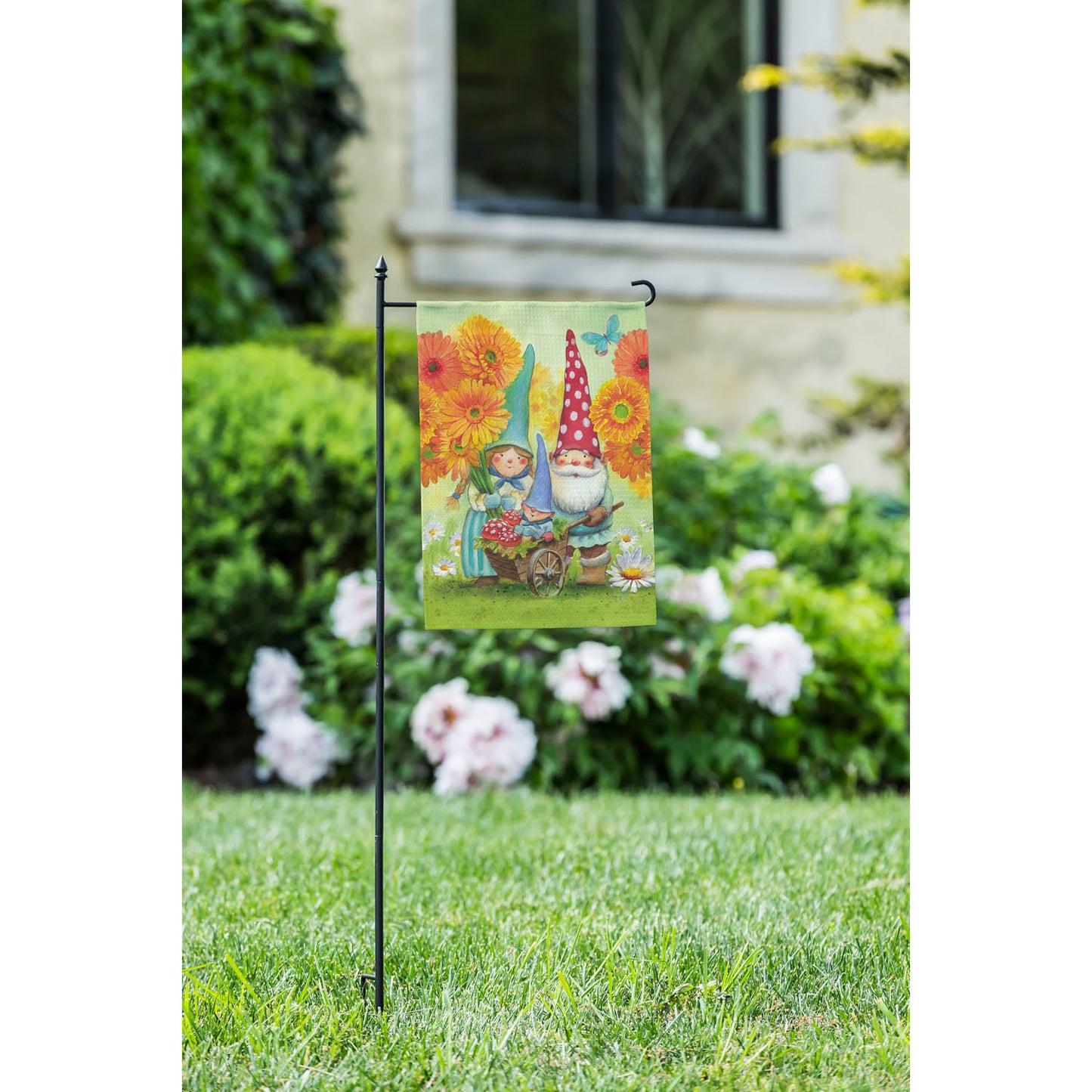 Gnome Family Garden Flag