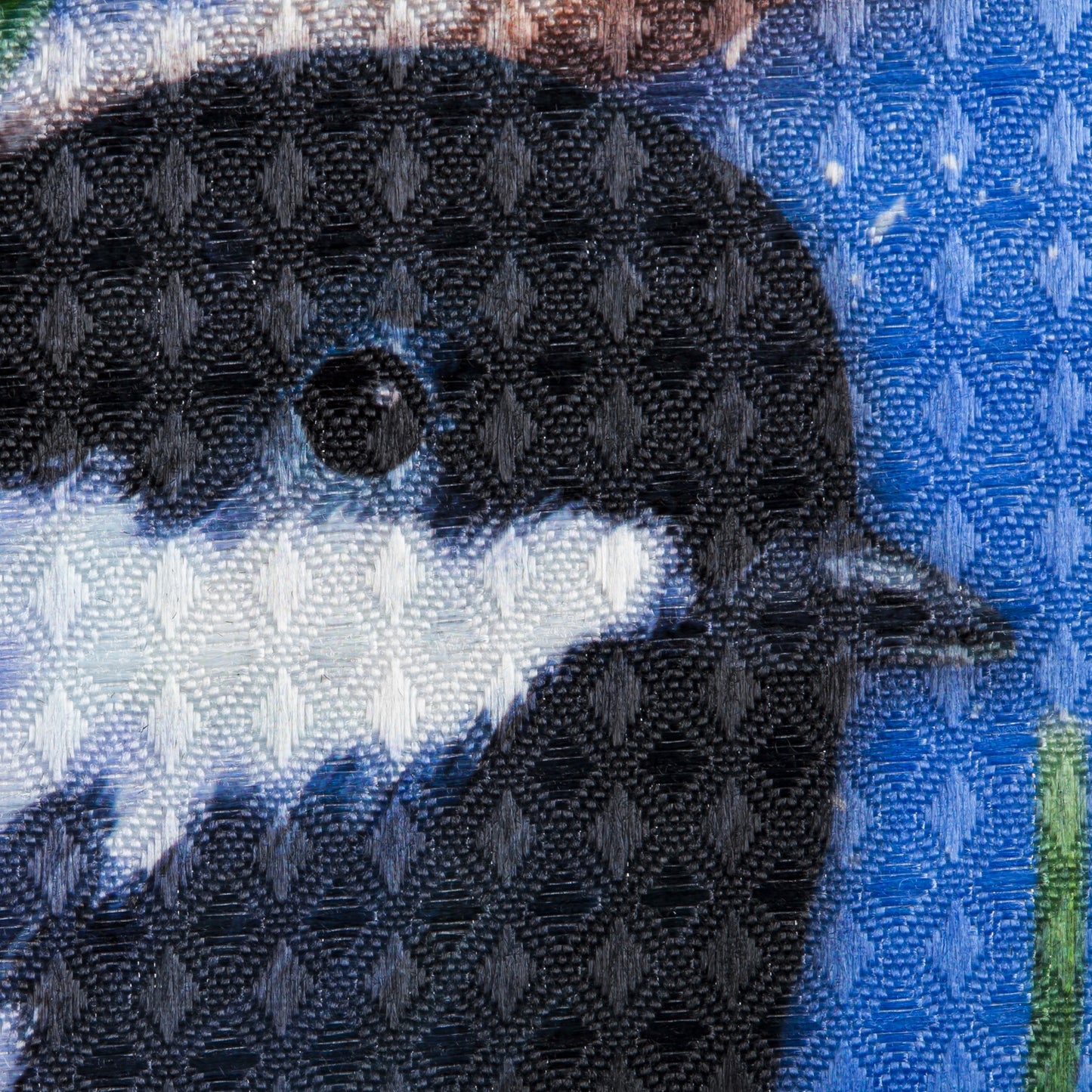 Winter Chickadees Printed Waffle Suede Garden Flag; Polyester 12.5"x18"