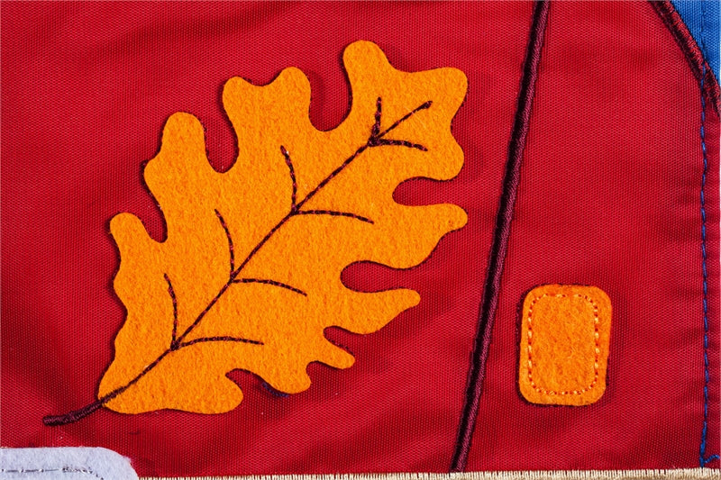 Fall Yall Pickup Truck Applique House Flag; Polyester
