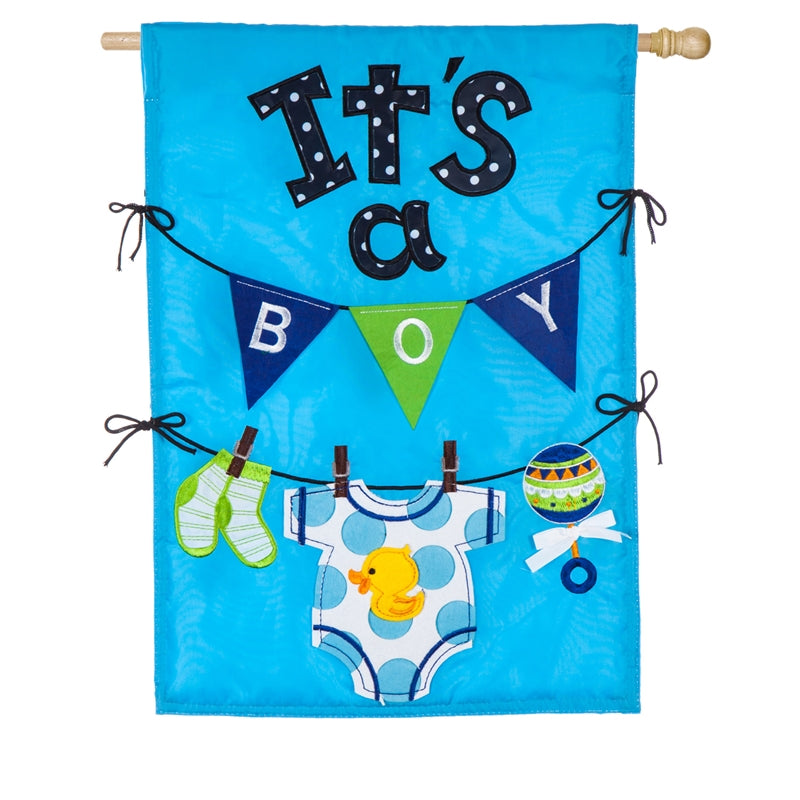 It's A Boy House Flag