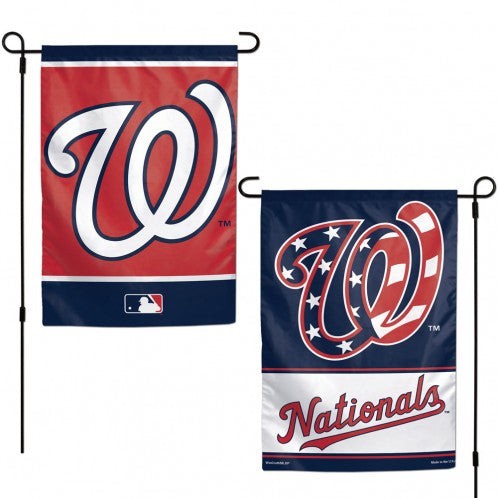 Washington Nationals Double Sided Garden Flag; Polyester