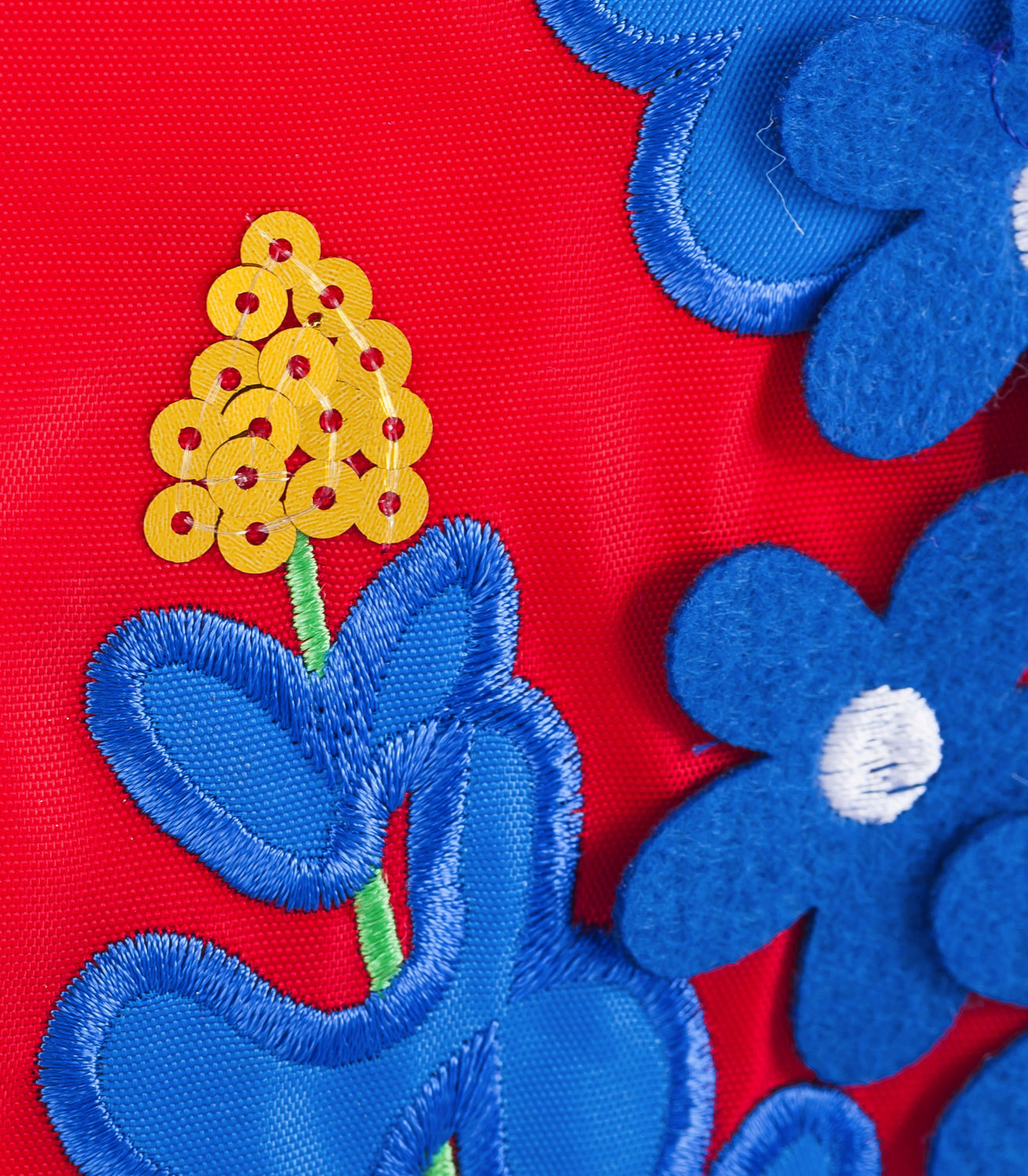 Texas Blue Bonnets Applique Garden Flag; Polyester 12.5"x18"