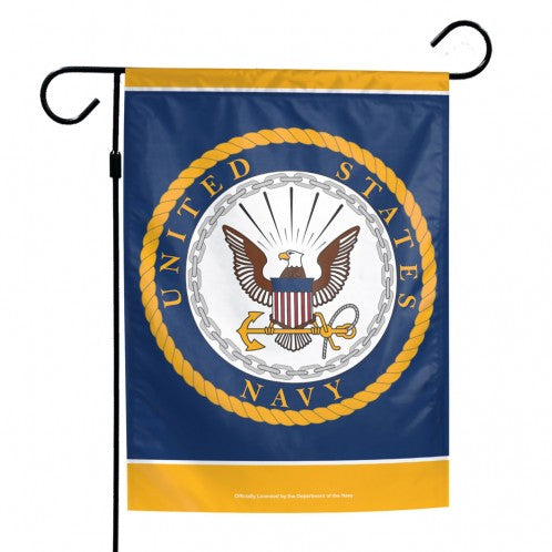 US Navy Printed Garden Flag; Polyester