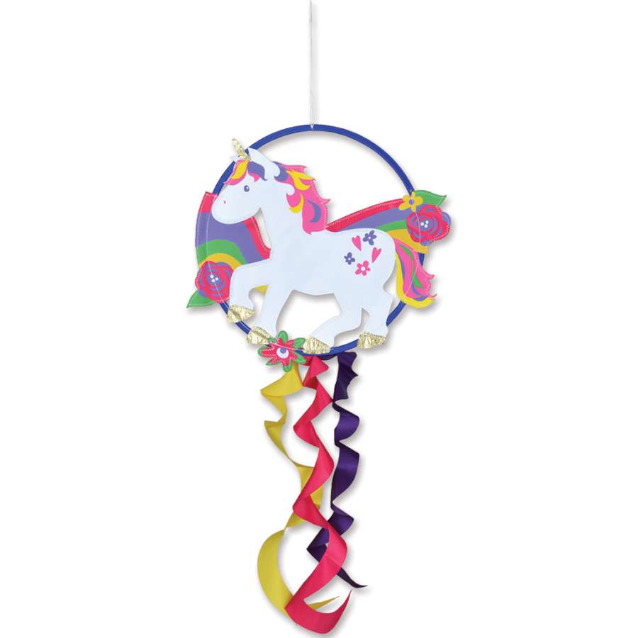 Unicorn Dreamcatcher Windsock; Polyester