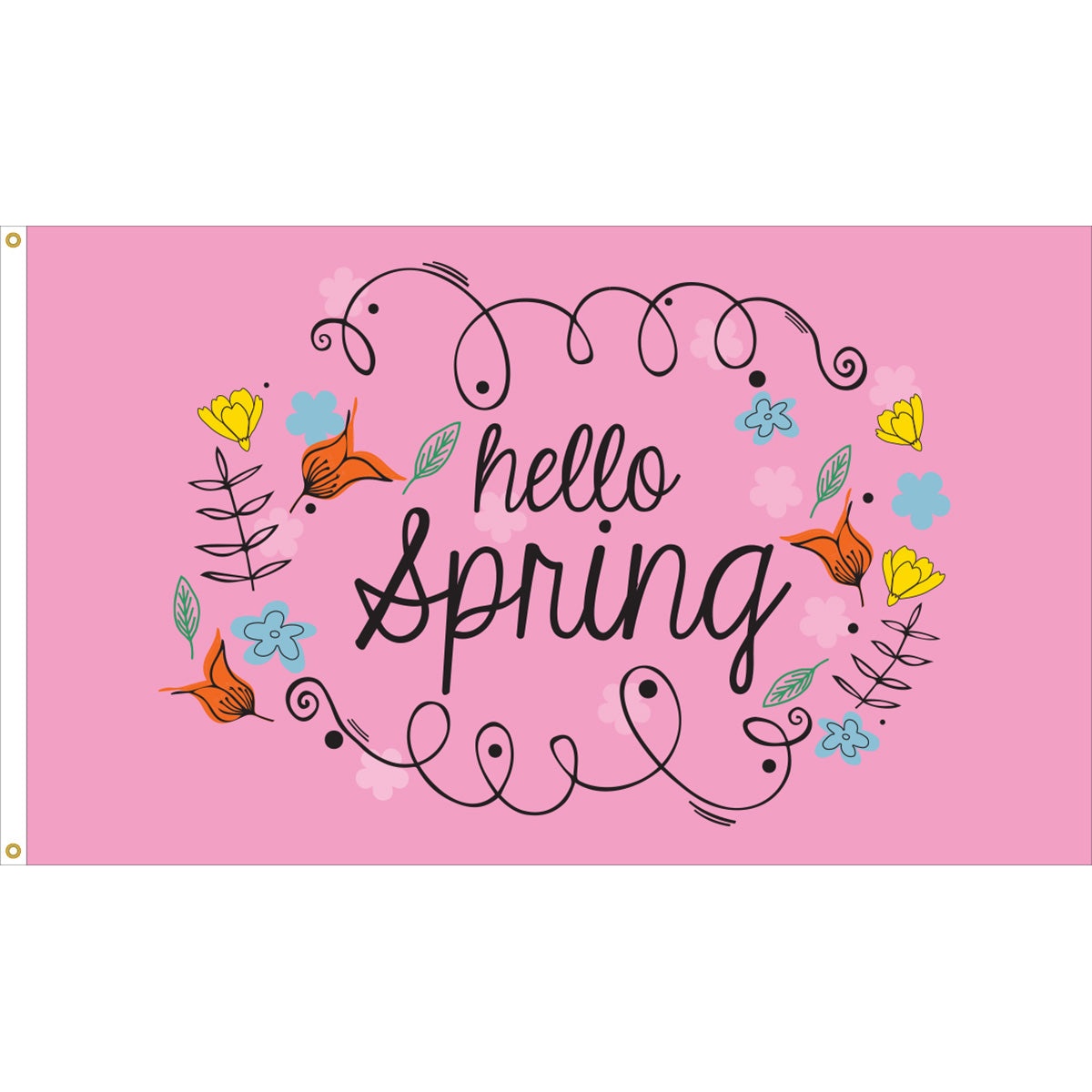 3x5 Hello Spring Outdoor Flag