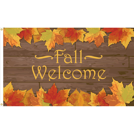 3x5 Fall Welcome Flag Eder 090029