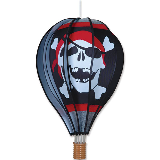 Jolly Roger Hot Air Balloon; 22"L x 15" Diameter