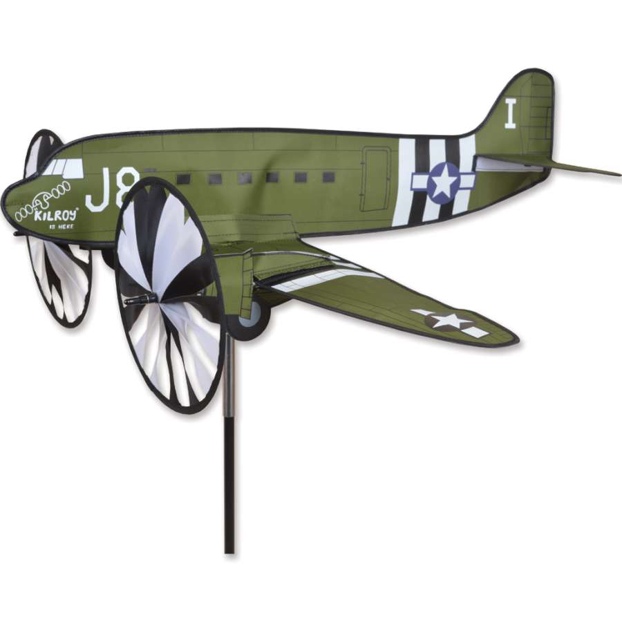 C47 Gooneybird Airplane Spinner; Nylon 27.5"x32.5"