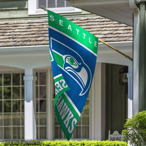 Seattle Seahawks Retro House Flag; Polyester