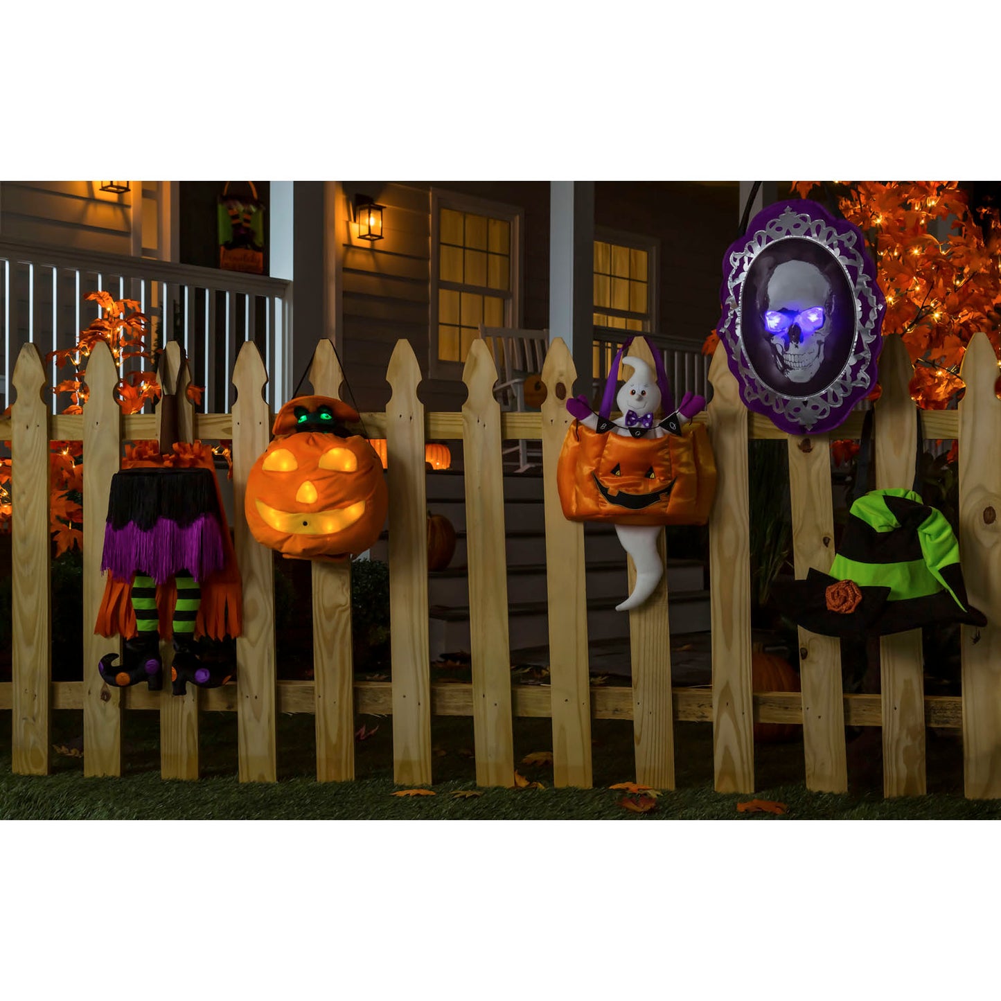 Dancing Witch Skirt Motion Halloween Door Hanger