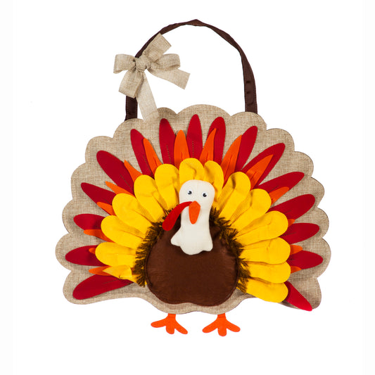 Give Thanks Turkey Door Hanger