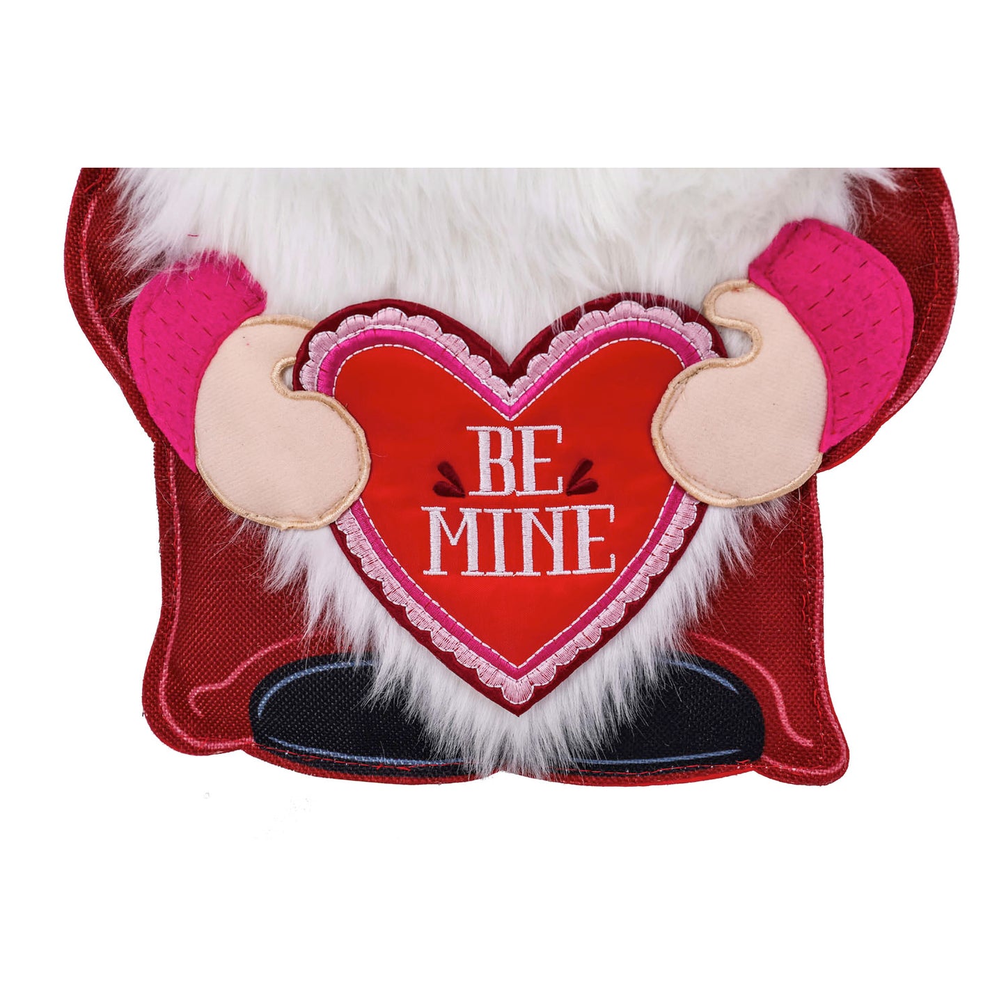 Valentine Gnome Door Hanger; Burlap 20"Lx10.5"W