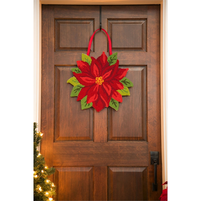 Poinsettia Door Decor Hanger