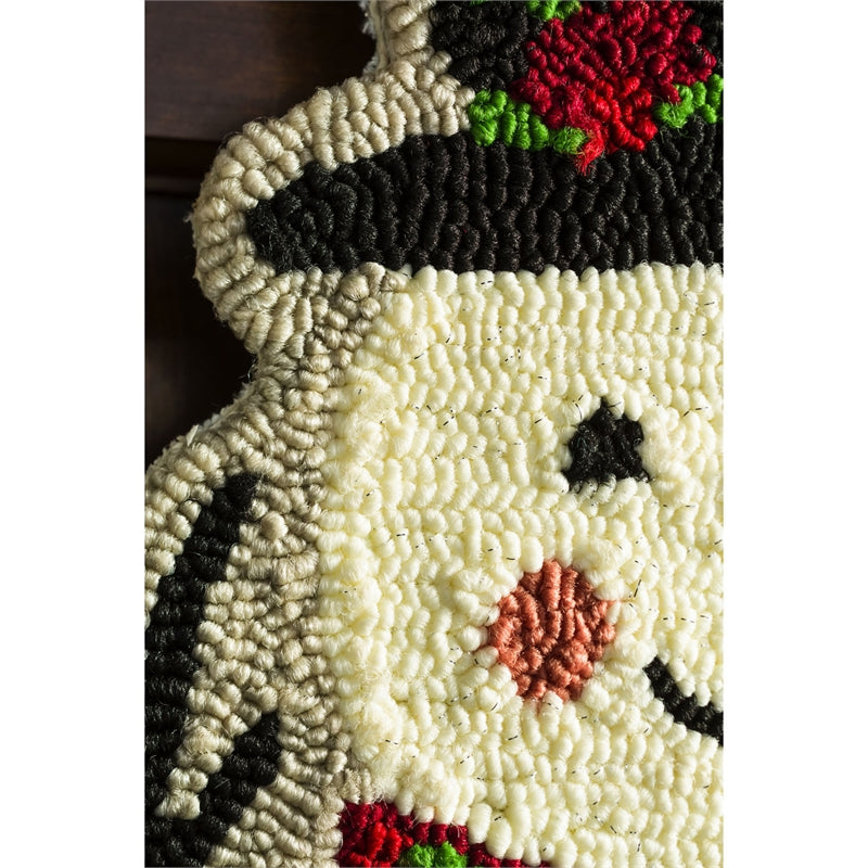 Winter Snowman Door Hanger; Polypropylene 22"Lx13"W