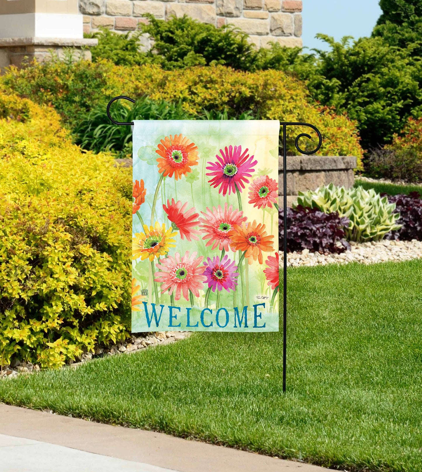 Gerbera Daisies Garden Flag