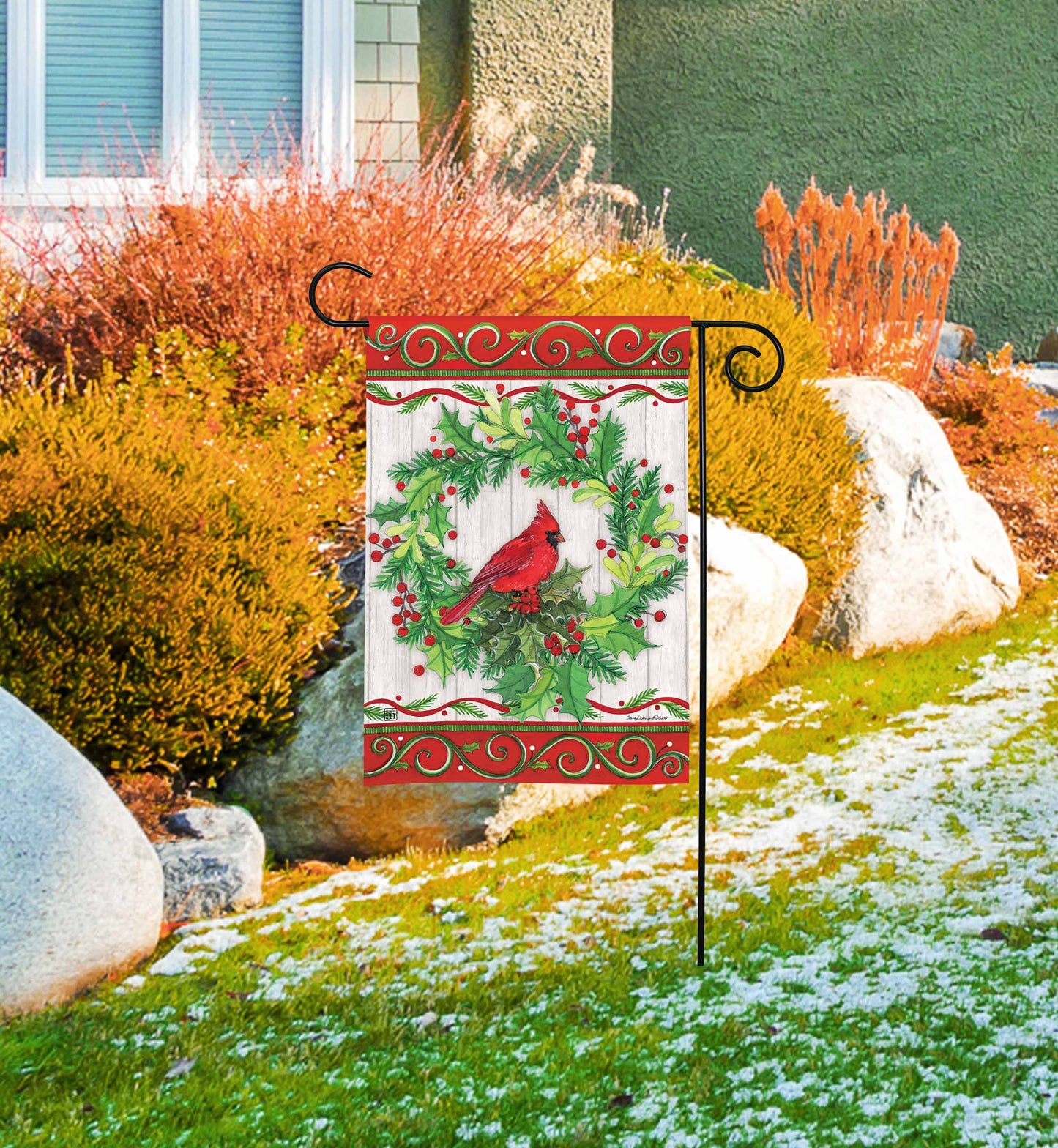 Cardinal Joy Garden Flag